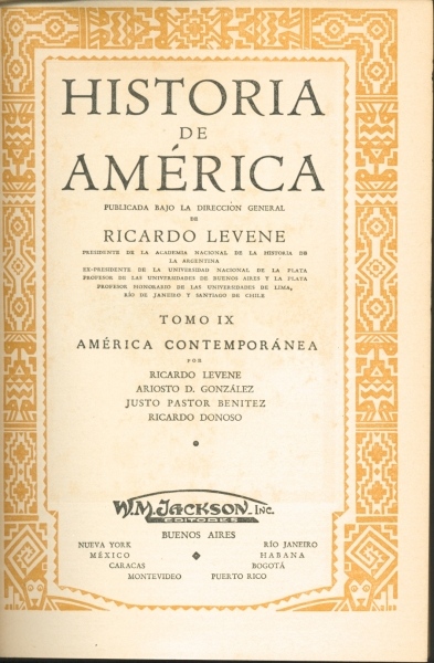 Historia de América (Tomo 9) - América Contemporánea.