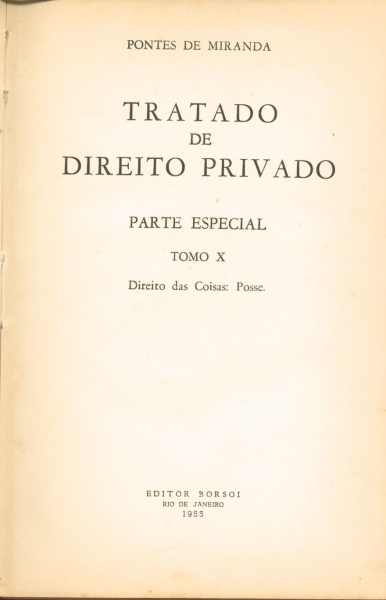 Tratado de Direito Privado (Parte Especial - Tomo X)