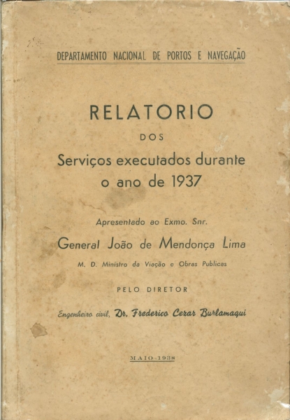 Relatorio dos Serviços Executados Durante o Ano de 1937