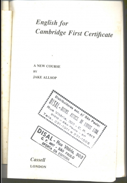 English For Cambridge - First Certificate