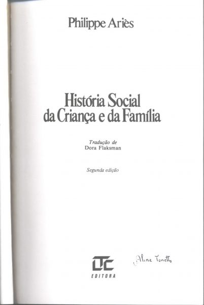 História Social da Criança e da Família
