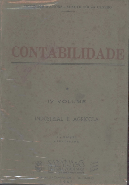 Contabilidade - Volume IV