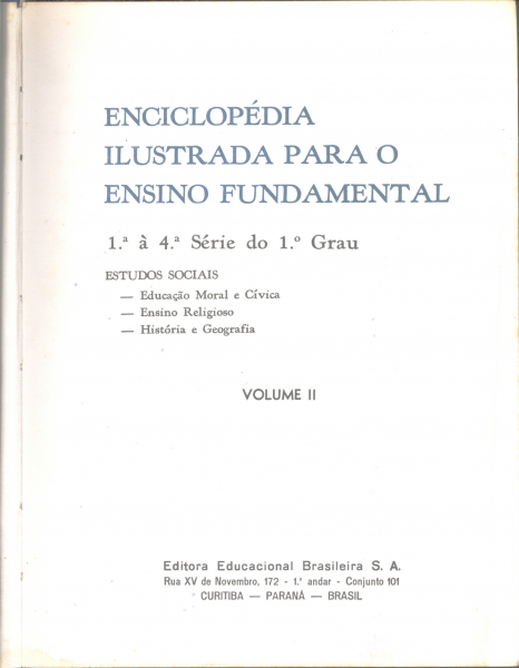 Enciclopédia Ilustrada Para o Ensino Fundamental (Volume II)