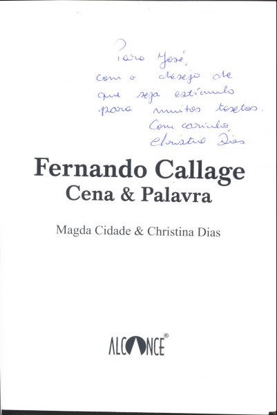 Fernando Callage - Cena & Palavra