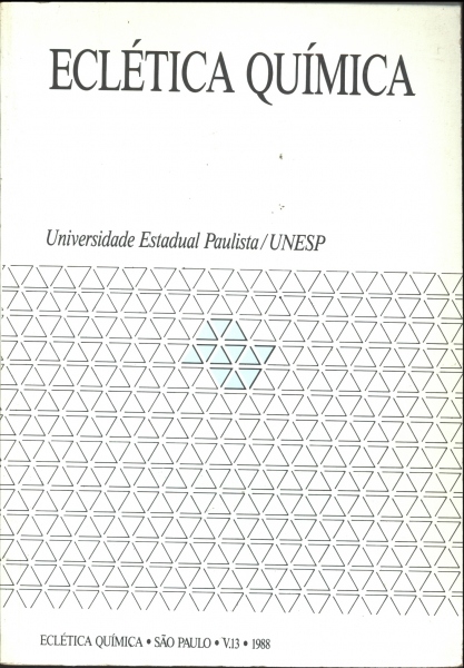 Eclética Quimica - V. 13 - 1988
