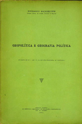 GEOPOLÍTICA E GEOGRAFIA POLÍTICA