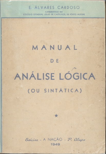 Manual de Análise Lógica (ou Sintática)