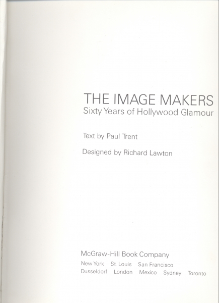The Image Makers - Sixty Years of Hollywood Glamour (Faltam páginas)