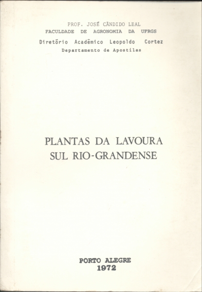 Plantas da Lavoura Sul-Rio-Grandense