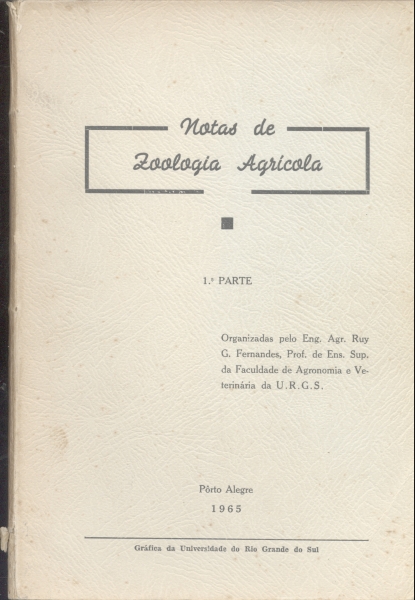 Notas de Zoologia Agrícola - 1ª Parte