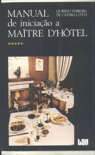 Manual de Iniciação a Maître D`Hôtel