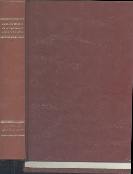 Dicionário Escolar das Dificuldades da Língua Portuguêsa - 1969