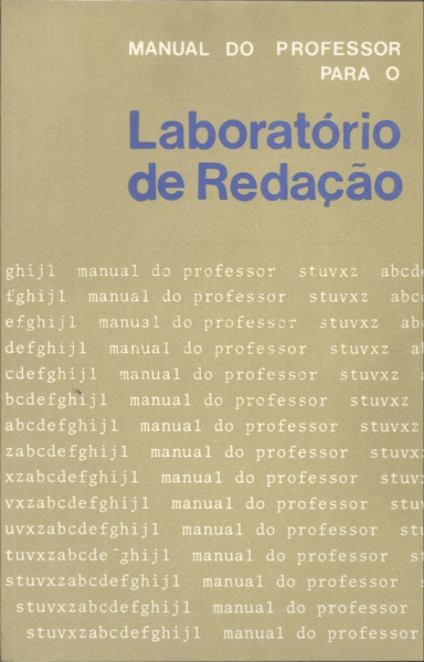 Manual do Professor para o Laboratório de Redação
