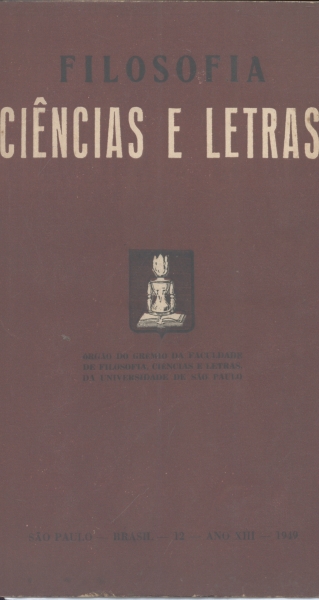 Revista Filosofia, Ciências e Letras, Nº 12, Ano 8, 1949