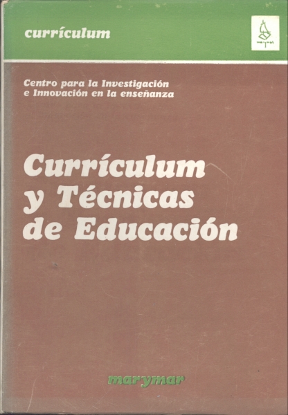 Currículum y Técnicas de Educación