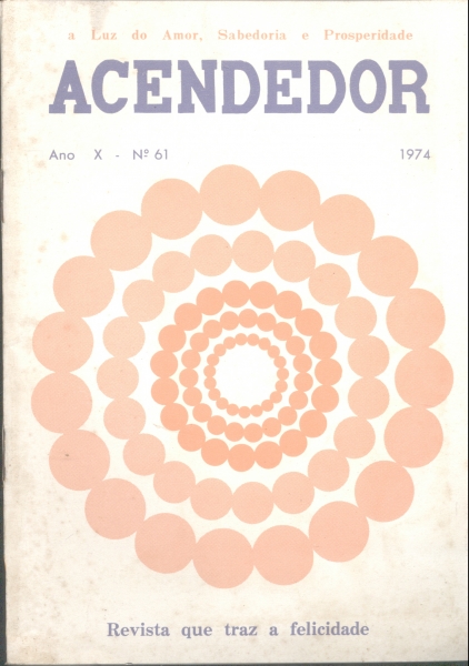 Revista Acendedor (Ano X- N° 61, 1974)