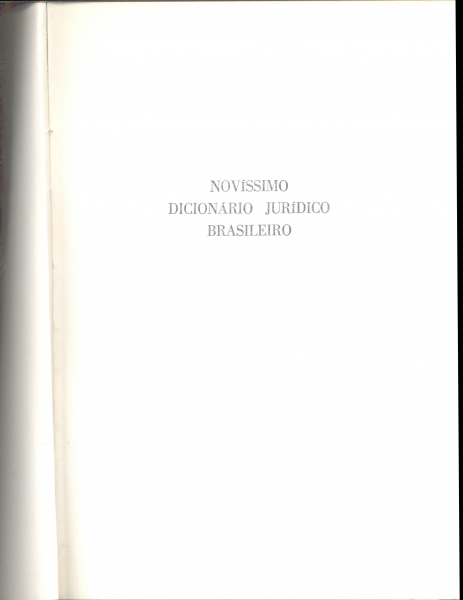 Novíssimo Dicionário Jurídico Brasileiro: A - I / J - Z (2 volumes)