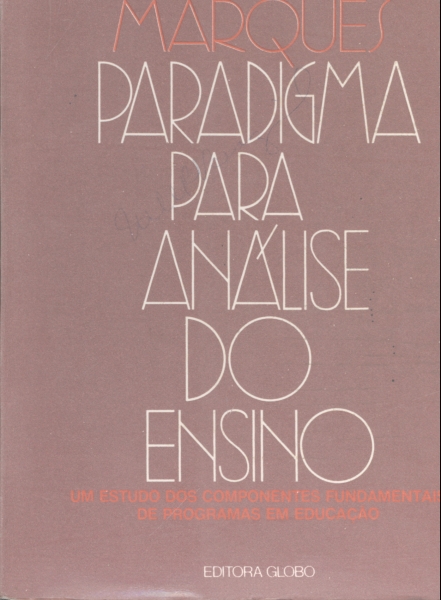 Paradigma para Análise do Ensino