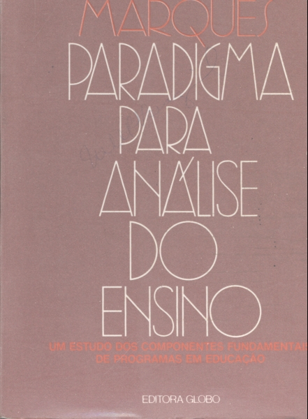 Paradigma para Análise do Ensino