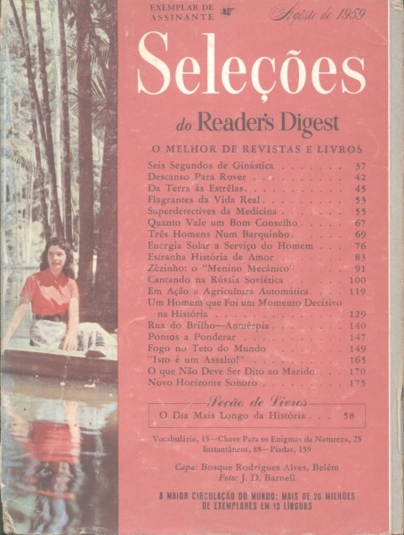 Seleções do Reader´s Digest - Agosto de 1959