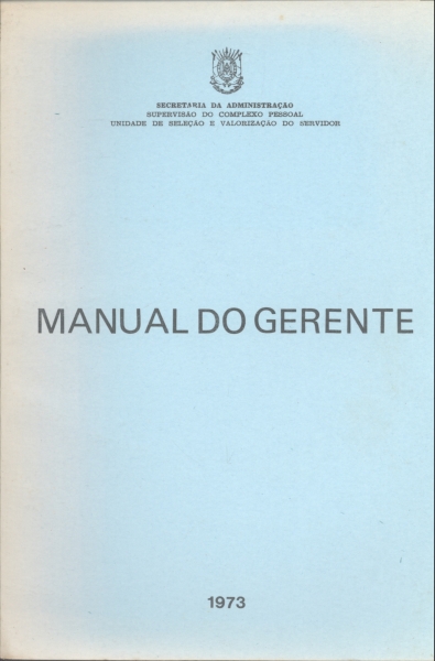 Manual do Gerente