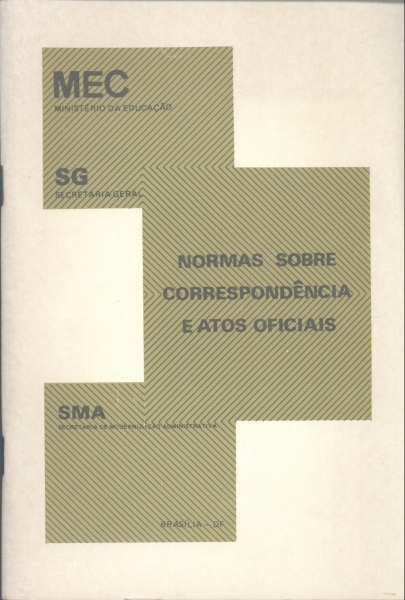 Normas Sobre Correspondência e Atos Oficiais 1989