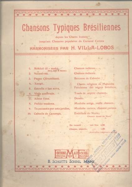 Chansons Typiques Brésiliennes - Viola Quebrada