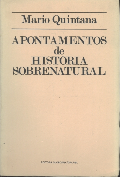 Apontamentos de História Sobrenatural