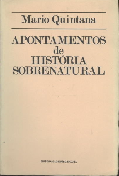 Apontamentos de História Sobrenatural 