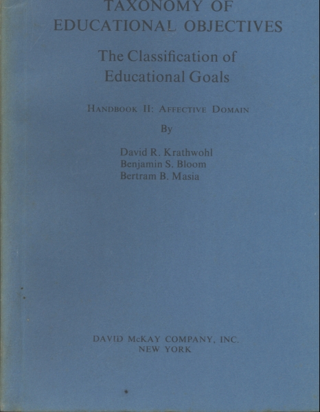 Taxonomy of Educational Objectives - Handbook II