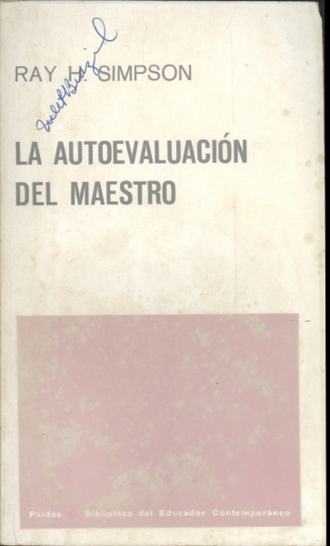 La Autoevaluación del Maestro