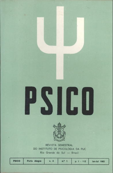 Revista Psico - (Vol. 4 - Nª1 - Jan. - Jul. 1982)
