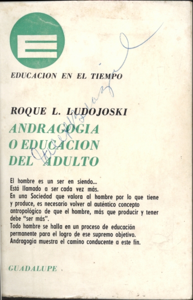 Andragogia - O Educacion del Adulto