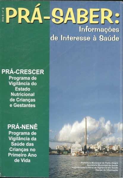 Revista Prá-Saber: Informações de Interesse à Saúde (Ano5, nº2, 2001)