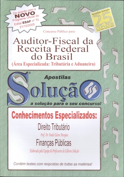 Concurso Auditor Fiscal da Receita Federal do Brasil (Manual de Estudo)