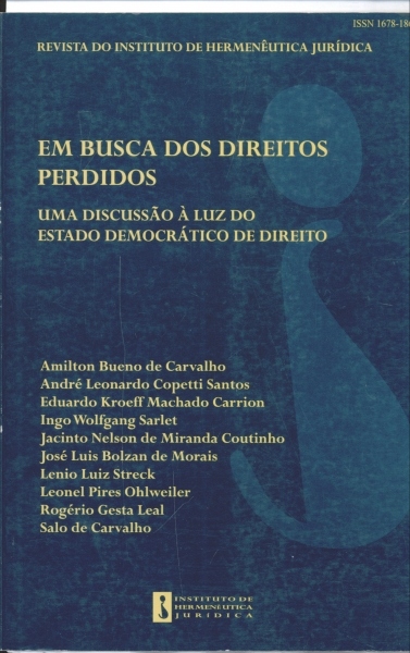 Revista do Instituto de Hermenêutica Jurídica, Vol. 1, Nº 1