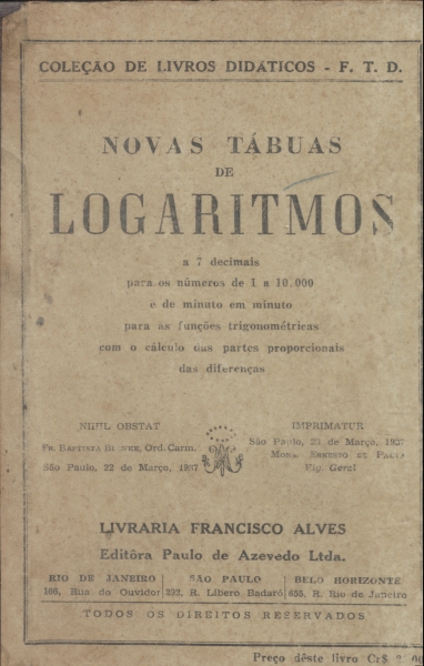 Novas Tábuas de Logaritmos