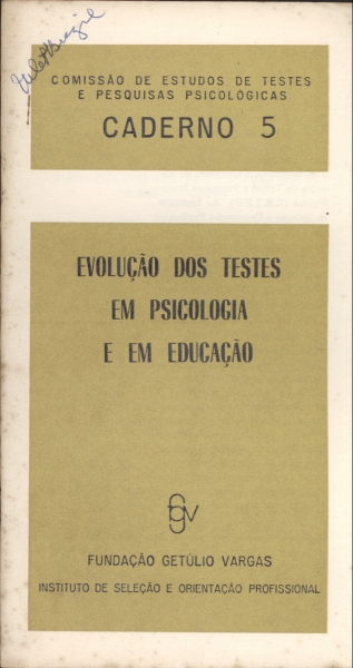 Evolução dos Testes em Psicologia e em Educação