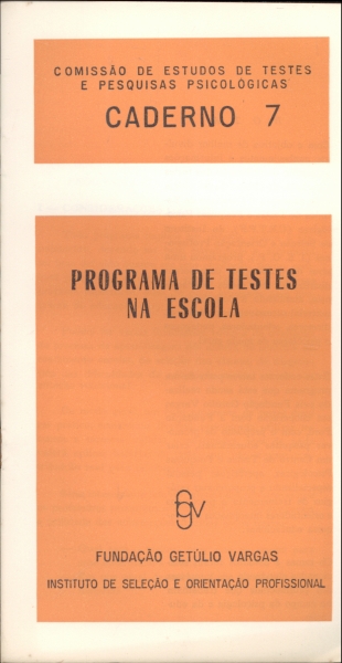 Programa de Testes na Escola