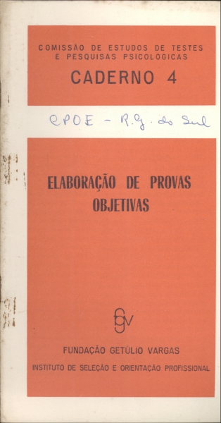 Elaboração de Provas Objetivas