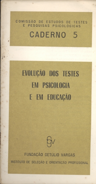 Evolução dos Testes em Psicologia e em Educação