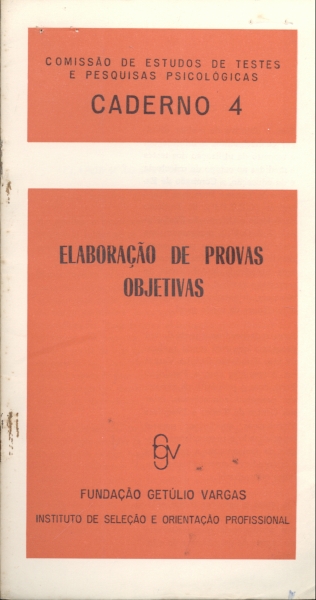 Elaboração de Provas Objetivas