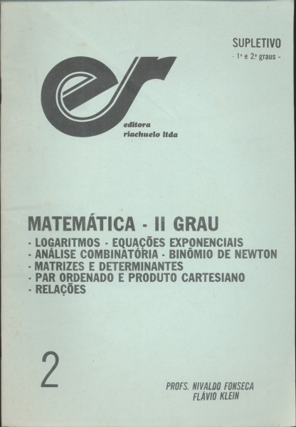 Matemática - II Grau vol. 2