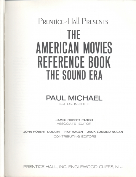 The American Movies Reference Book 