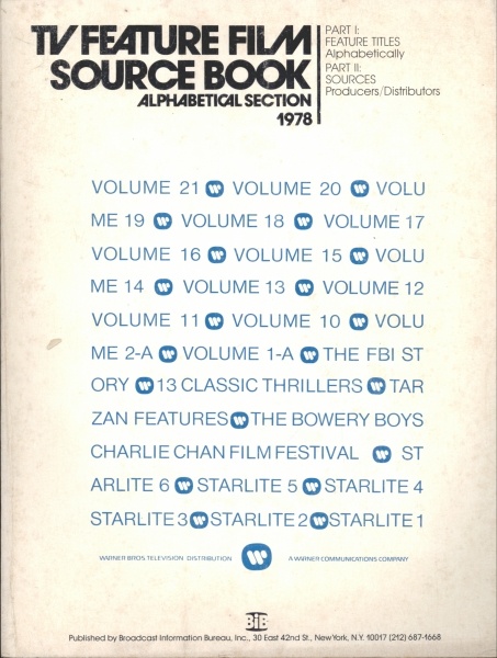 TV Feature Film Source Book