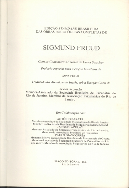 Um Caso de Histeria Volume VII (1901 - 1905)