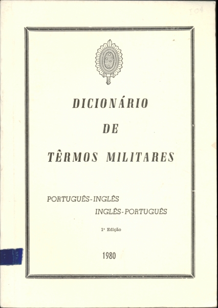 DICIONÁRIO DE TERMOS MILITARES
