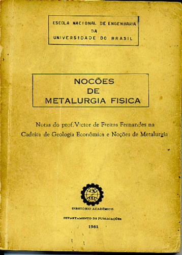 NOÇÕES DE METALURGIA FÍSICA