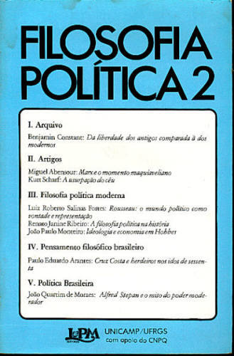 FILOSOFIA POLÍTICA VOL. 2