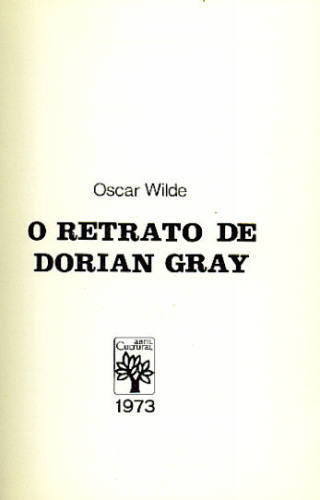 O RETRATO DE DORIAN GRAY